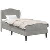 vidaXL Cadru de pat 2 buc. Gri deschis 90 x 190 cm Catifea