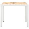 vidaXL Set mobilier de grădină, 5 piese, alb, poliratan