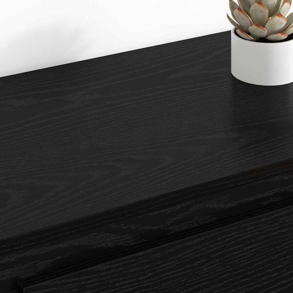 vidaXL Bufeturi 2 pcs Stejar Negru 70 x 35,5 x 67,5 cm Lemn compozit