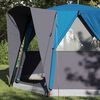 vidaXL Tent Cabină cu acoperiș Albastru și Gri 320 x 320 x 203 cm
