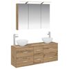 vidaXL Set de mobilier pentru baie 4 buc. Stejar Artizanal