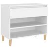vidaXL Pantofar, alb, 70x36x60 cm, lemn prelucrat