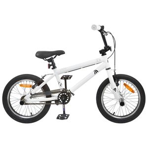 vidaXL BMX 20 Inci pentru peste 9 ani Alb