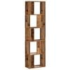 vidaXL Bibliotecă cu 5 niveluri lemn vechi 45x23,5x162,5 cm lemn
