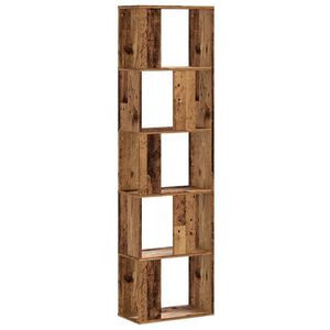 vidaXL Bibliotecă cu 5 niveluri lemn vechi 45x23,5x162,5 cm lemn