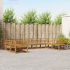 vidaXL Set de canapele de exterior 9 pcs natural Lemn Solid de Acacia