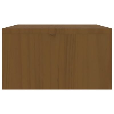 vidaXL Suport pentru monitor, maro miere, 100x27x15 cm, lemn masiv pin