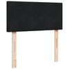 vidaXL Pat box spring cu saltea, negru, 80x200 cm, catifea