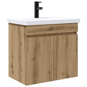 vidaXL Unitate de baie cu robinet Stejar Artizanal 61 x 40 x 74,5 cm