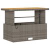 vidaXL Set de masă pentru grădină Gri Rattan poli