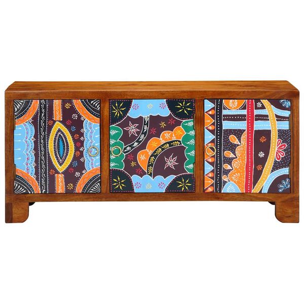 vidaXL Bancă pentru pantofi maro miere 100 x 35 x 45 cm