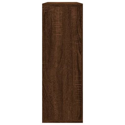 vidaXL Raft de perete, stejar maro, 104x20x58,5 cm, lemn compozit