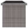 vidaXL Set mobilier de exterior cu perne, 11 piese, gri, poliratan