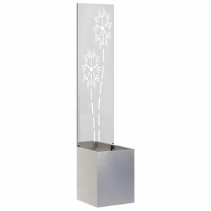 vidaXL Ecran de intimitate pentru grădină Floral Argintiu 32 x 150 cm