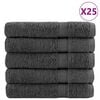 vidaXL Prosoape premium, SOLUND 25 buc antracit 100x200cm 600gsm