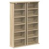 vidaXL Dulap pentru CD-uri 2 buc. Stejar Sonoma 60 x 17 x 92 cm
