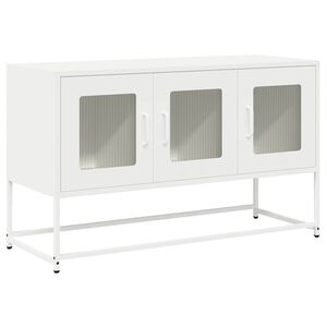 vidaXL Dulap TV, alb, 100,5x39x60,5 cm, oțel laminat la rece