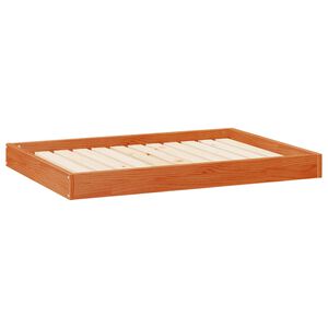 vidaXL Pat pentru c&acirc;ini 101,5 x 74 x 9 cm Lemn de pin masiv