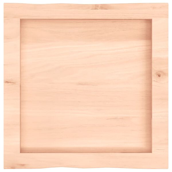 vidaXL Blat masă 40x40x(2-4) cm lemn stejar netratat contur organic