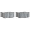 vidaXL Dulap de noapte suspendat 2 buc. Sonoma gri 49 x 34,5 x 24 cm