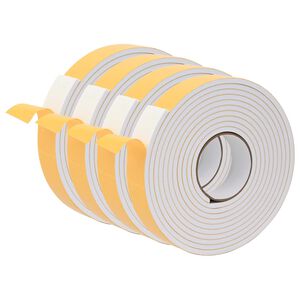 vidaXL Bandă din spumă autoadezivă 4 pcs Alb 30mm x 5m Spumă CR