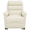 vidaXL Fotoliu de masaj cu ridicare, crem, catifea
