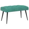 vidaXL Bancă cu butoane capitonate Turcoaz 80 x 40 x 46 cm Catifea