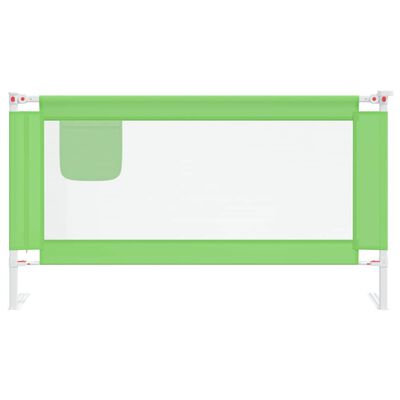vidaXL Balustradă de protecție pat copii, verde, 150x25 cm, textil
