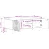 vidaXL Masă de cafea Maro 100 x 54 x 40 cm Lemn masiv de acacia