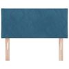 vidaXL Tăblie cap cu headboard Albastru &icirc;nchis 100 cm Catifea