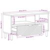 vidaXL Unități TV Lemn Solid de Acacia 80 x 33,5 x 46 cm Lemn compozit