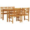 vidaXL Set de masă pentru grădină 5 buc. Maro Lemn Solid de Acacia