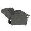 vidaXL Fotoliu masaj rabatabil, 4 locuri și suport pahar, gri deschis