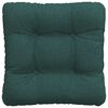 vidaXL Perne de Șezut 4 pcs Verde închis 45 x 45 x 12 cm țesătură