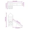 vidaXL Set de joacă pentru exterior, lemn masiv de pin