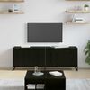 vidaXL Cabinet TV Stejar Negru 140 x 36 x 49.5 cm Lemn compozit