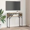 vidaXL MasaConsole Stejar Artizanal 75x30x75cm Lemn compozit