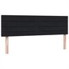 vidaXL Pat box spring cu saltea, negru, 160x210 cm, catifea