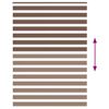 vidaXL Jaluzea tip zebra maro lățime țesătură 155,9 cm poliester