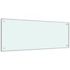 vidaXL Panou antistropi de bucătărie, culoare lapte, 100x40 cm sticlă securizată
