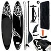 vidaXL Set de placă SUP gonflabilă, negru, 305x76x15 cm