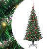 vidaXL Pom de Crăciun artificial pre-iluminat cu 150 LED Verde 120 cm