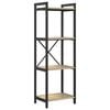 vidaXL Raft pentru cărți 40 x 30 x 119 cm Lemn prelucrat Stejar Sonoma