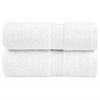 vidaXL Prosoape de baie premium, SOLUND, 2 buc., albe, 30 x 30 cm, 600 g/m&sup2;