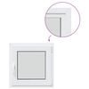 vidaXL Fereastra de subsol „RISOR” 60x60 cm Pt&Turn DIN Dreapta Alb
