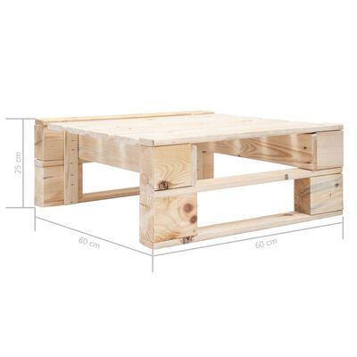 vidaXL Set mobilier paleți cu perne, 4 piese, lemn de pin tratat