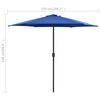 vidaXL Umbrelă soare de grădină stâlp aluminiu albastru azur 270x246cm