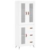 vidaXL Dulap &icirc;nalt, alb, 69,5x34x180 cm, lemn compozit
