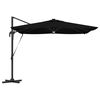 vidaXL Parasol Roma Negru 286 x 285 x 270 cm Aluminiu și poliester