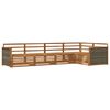 vidaXL Set de canapele de exterior 5 pcs natural Lemn Solid de Acacia